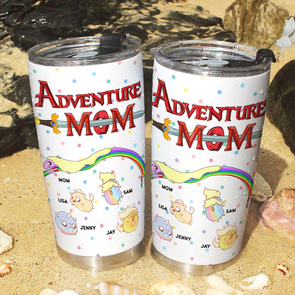 Adventure Mom Custom Tumbler - Personalized Gift for Mother's Day Tumbler Cup PopCulturePrints