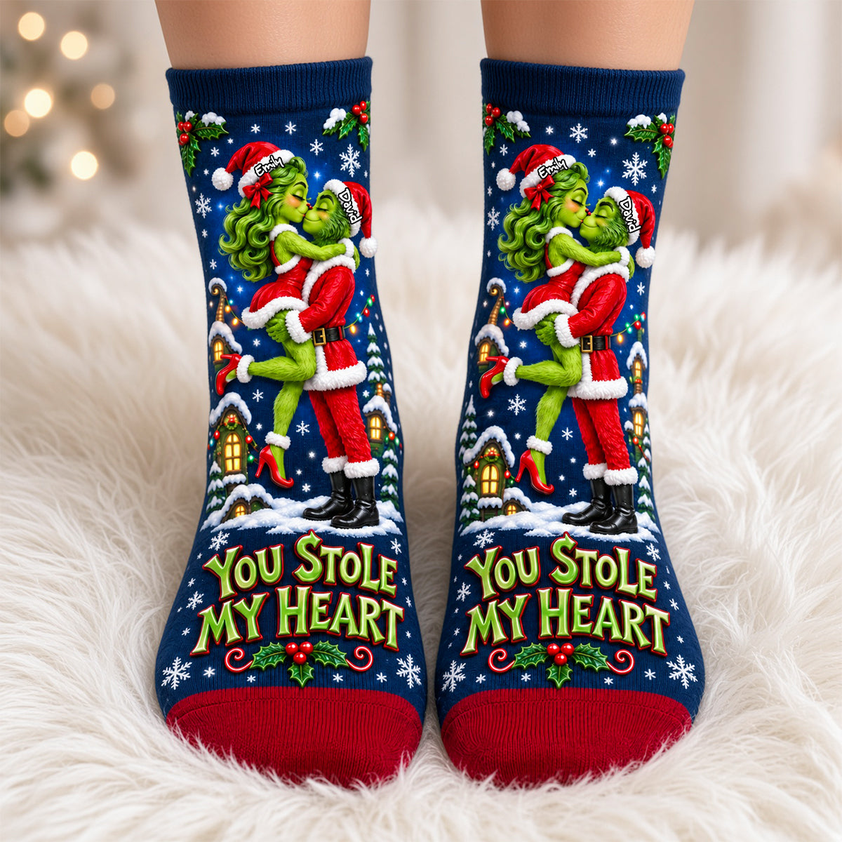 You Stole My Heart - Personalized Couple Socks for Special Moments