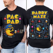 Load image into Gallery viewer, "Level Up Your Dad's Style!" - Retro Arcade Dad Shirt - Personalized Gift for Dads, Grandpas, and Gamers Shirts PopCulturePrints
