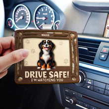Load image into Gallery viewer, Drive Safe! We're Waiting At The Door - Personalized Car Visor Clip Car Visor Clip PopCulturePrints
