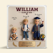 Load image into Gallery viewer, Celebrate Your Journey: Personalized Graduation Milestone Acrylic Plaque - Unique Custom Gift for Graduates Shaped Plaques PopCulturePrints
