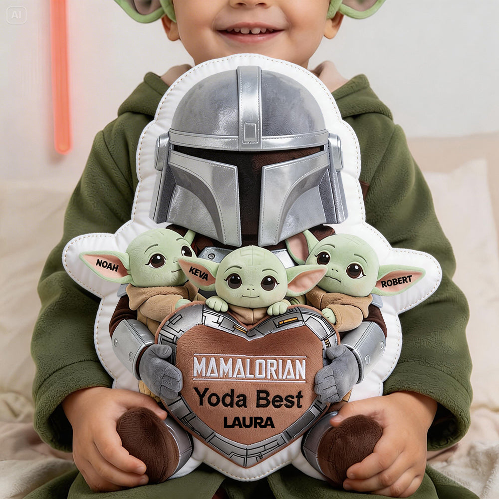 "Yoda Best Mom!" Custom Shaped Pillow - Personalized Gifts for Moms, Grandmas, and More Pillow PopCulturePrints