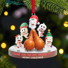 Load image into Gallery viewer, Thank You For Not Pulling Out - Personalized Funny Gifts For Dad - Christmas Ornament Ornament PopCulturePrints

