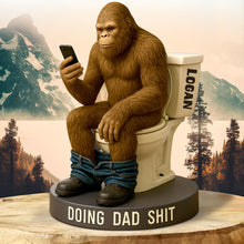Load image into Gallery viewer, “Doing Dad Stuff” - Big Foot Dad Acrylic Plaque - Personalized Gifts for Dad Shaped Plaques PopCulturePrints
