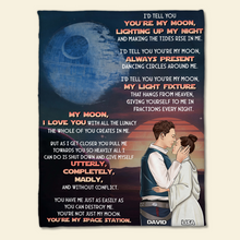 Load image into Gallery viewer, Personalized Space Love Couple Blanket | Custom Valentine&#39;s Day Gifts Blanket PopCulturePrints
