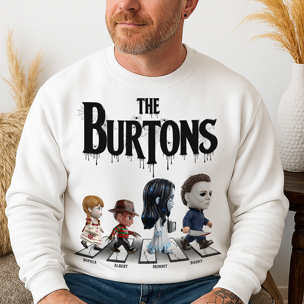 Spooky Family Vibes - Personalized Creepy Family Shirt Shirts PopCulturePrints