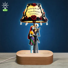 Load image into Gallery viewer, You See All My Light &amp; You Love All My Dark - Custom Horror Couple LED Light Led Night Light PopCulturePrints
