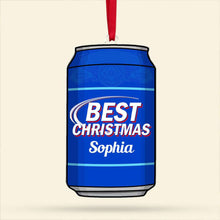 Load image into Gallery viewer, Personalized Christmas Beer Can Ornament for Beer Lovers Ornament PopCulturePrints
