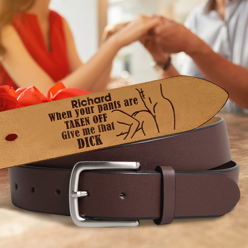 Personalized Couple's Secret Message Belt Belts PopCulturePrints