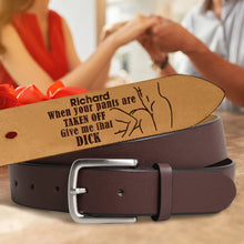 Load image into Gallery viewer, Personalized Couple's Secret Message Belt Belts PopCulturePrints
