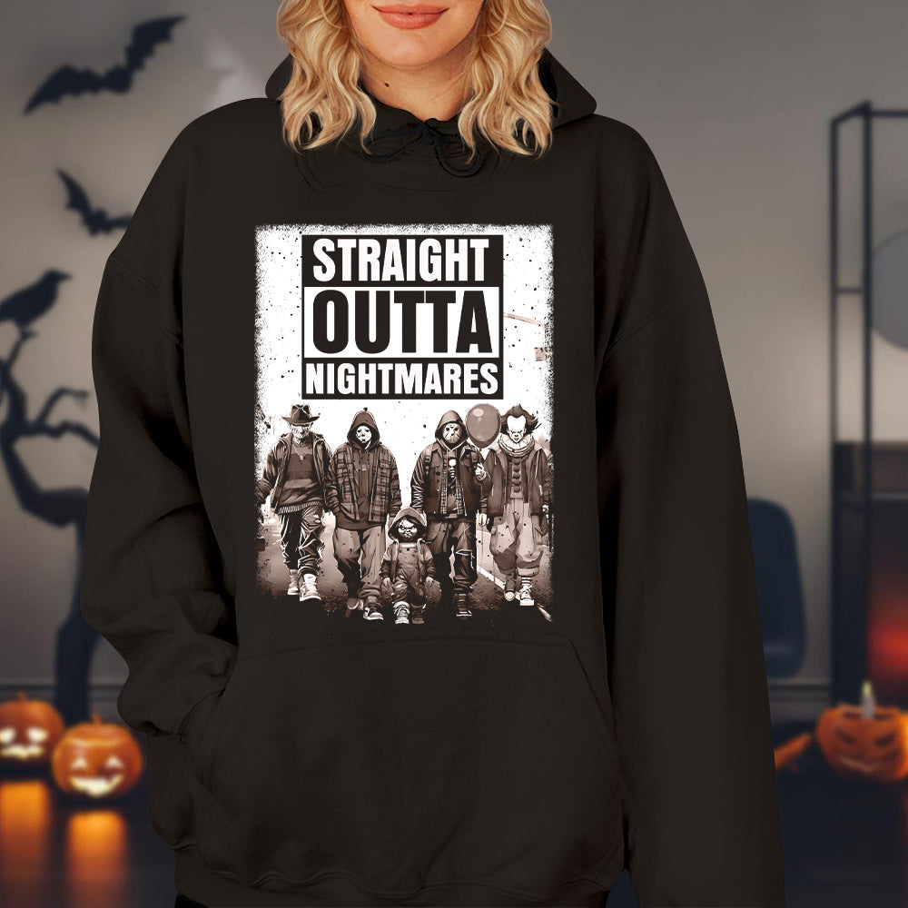 Straight Outta Nightmares Halloween Horror Shirt