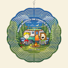 Load image into Gallery viewer, Personalized Camping Memories Wind Spinner for Couples Ornament PopCulturePrints
