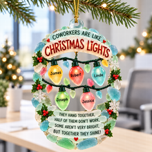 Load image into Gallery viewer, Coworker Christmas Light Ornament - Personalized Gifts For Coworker 04naqn091026 Ornament PopCulturePrints
