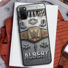 Load image into Gallery viewer, Championship Belt Phone Case - Personalize Your Perfect Gift for Wrestling Fans!
