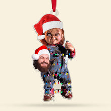 Load image into Gallery viewer, Personalized Horror Movie Fans Christmas Ornaments - Funny Custom Photo Gifts
