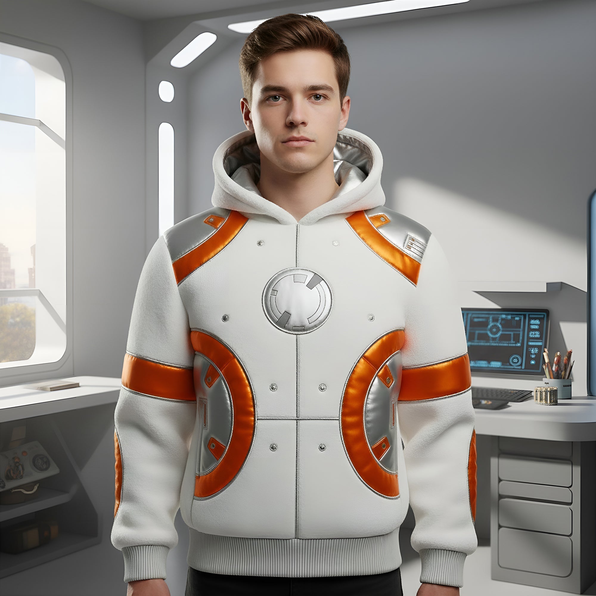 Embrace the Adventure - Cosmic Realm Adventure Hoodie - Personalized Gift for Fantasy Lovers AOP Products PopCulturePrints