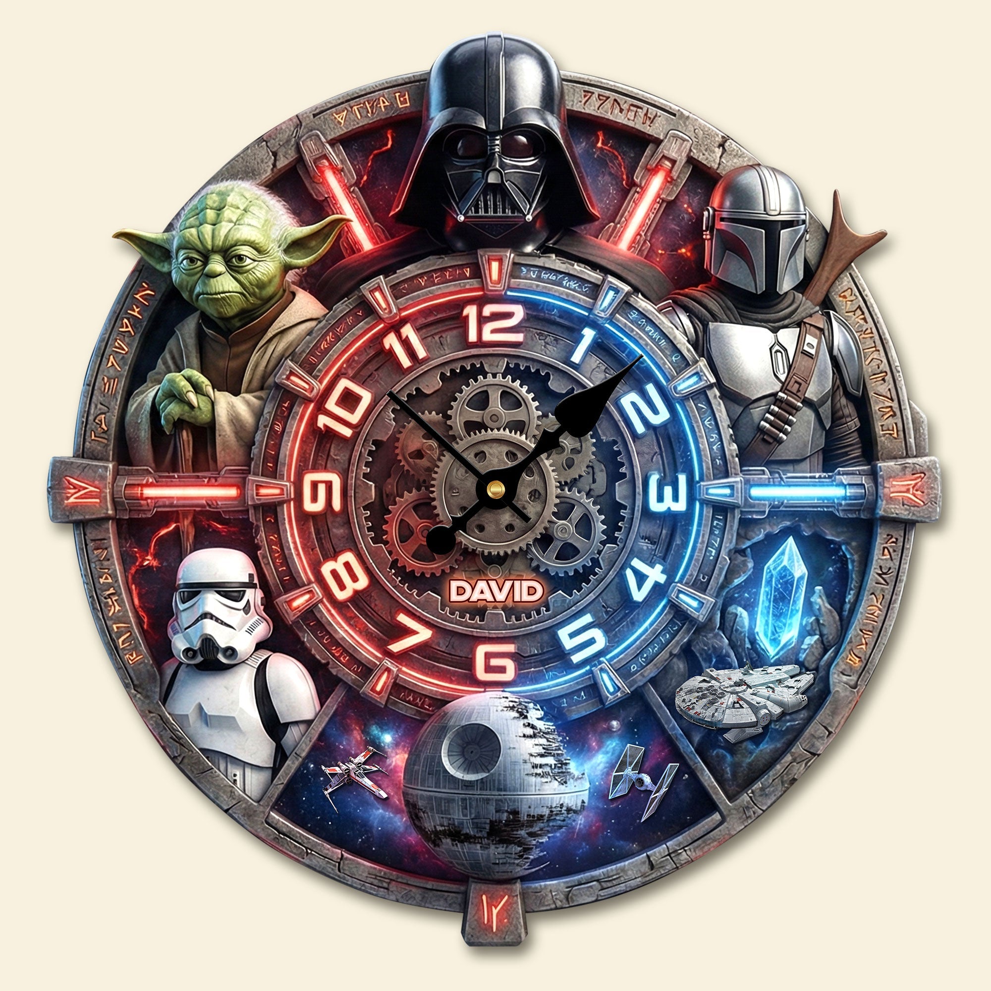 “Cherish Every Moment” - Personalized Deer Hunting Wall Clock - Unique Gift for Hunting Enthusiasts Hanging Wall Clock PopCulturePrints