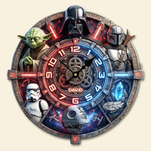 Load image into Gallery viewer, “Cherish Every Moment” - Personalized Deer Hunting Wall Clock - Unique Gift for Hunting Enthusiasts Hanging Wall Clock PopCulturePrints
