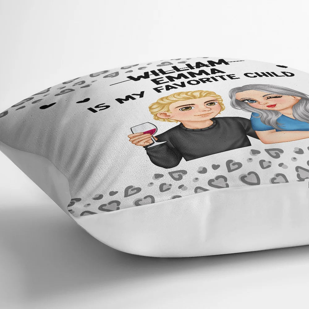 From My Favorite Child - Personalized Pillow for Mom and Grandma Pillow PopCulturePrints