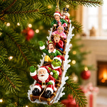 Load image into Gallery viewer, "Ride Into Joy!" - Nostalgia Sled Acrylic Ornament - Personalized Gift for Friends, Family, and Kids Ornament PopCulturePrints
