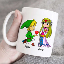 Load image into Gallery viewer, Personalized Couple&#39;s Heart Container Mug | Perfect Valentine&#39;s Day Gifts Coffee Mug PopCulturePrints
