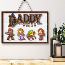 Load image into Gallery viewer, Personalized Dad Wood Sign - Unique Gift for Father&#39;s Day Wood Sign PopCulturePrints
