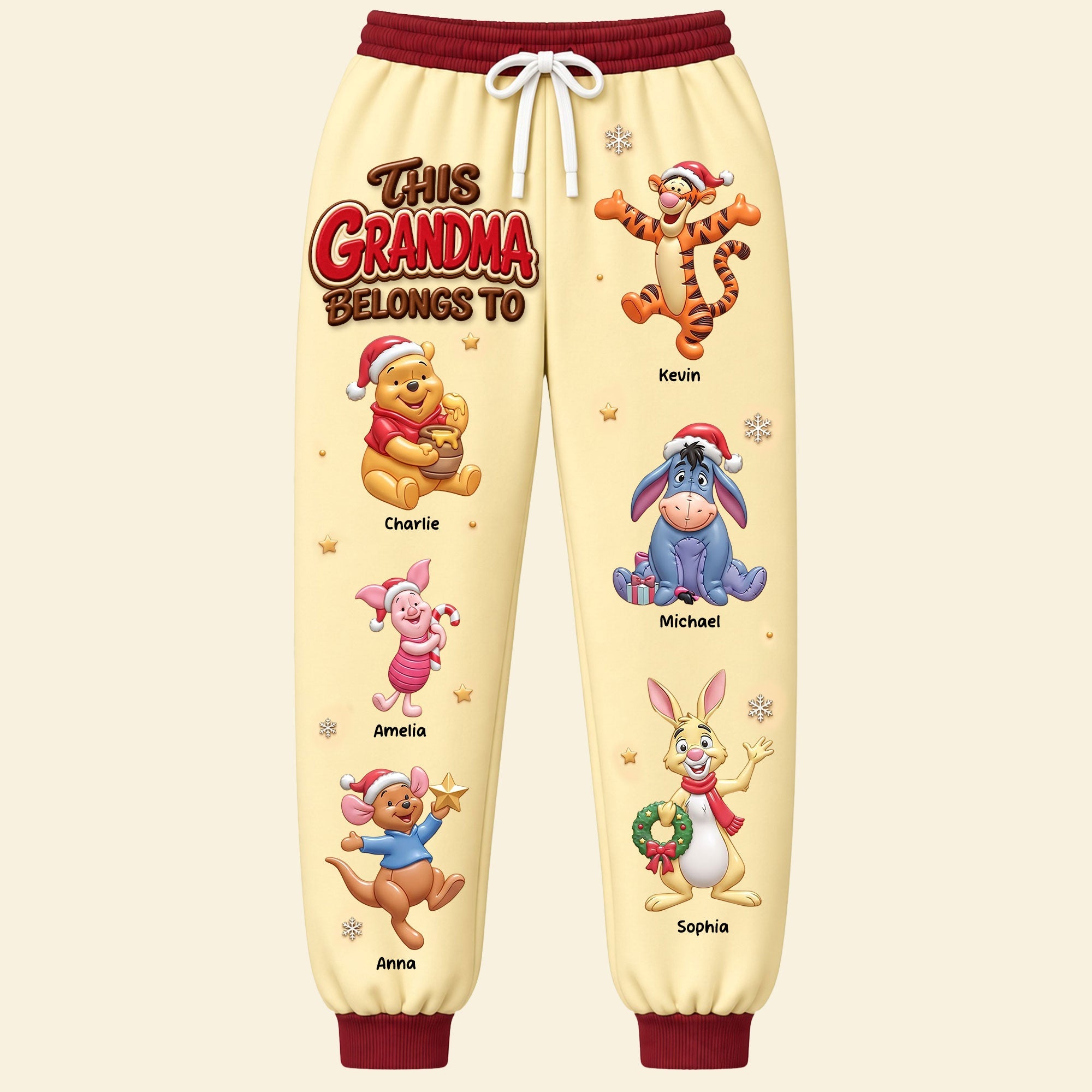 "This Grandma Belongs To" - Custom Pajama Pants - Perfect Gift for Moms & Grandmas Shorts and Pants PopCulturePrints