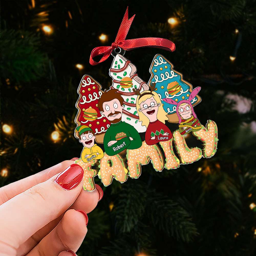 Custom Family Movie Character Ornament - Personalized Holiday Decoration Ornament PopCulturePrints