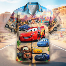 Load image into Gallery viewer, “Fuel Your Passion with Style” - Racing Crew Hawaiian Shirt, Personalized Gift for Auto Enthusiasts
