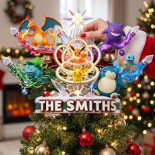 Load image into Gallery viewer, “Bring Magic to Your Christmas Tree!” - Whimsical Creatures Tree Topper - Personalized Acrylic Christmas Tree Topper for Families
