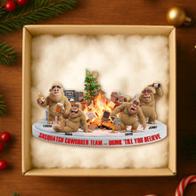 Load image into Gallery viewer, Sasquatch Coworker Team Christmas Ornament – Personalized Gifts for Fun-loving Friends and Coworkers Ornament PopCulturePrints
