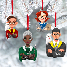 Load image into Gallery viewer, Custom Wizard Christmas Ornaments for Couples
