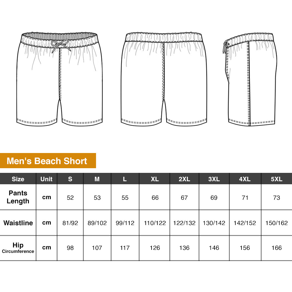 “Make a Splash Together!” – Personalized Spooky Couple Beach Shorts - Perfect Gifts for Couples Beach Shorts PopCulturePrints