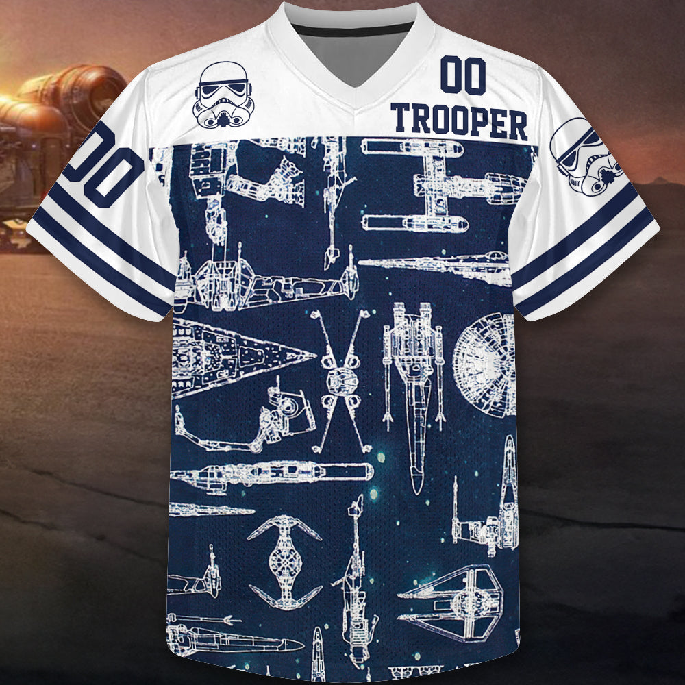 Custom Trooper Themed Navy Starship Jersey