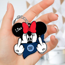 Load image into Gallery viewer, Custom American Football Couple Keychain Keychains PopCulturePrints
