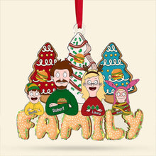 Load image into Gallery viewer, Custom Family Movie Character Ornament - Personalized Holiday Decoration Ornament PopCulturePrints
