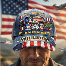 Load image into Gallery viewer, Celebrate Freedom with Style - Proud American 250th Anniversary Classic Cap - Personalized Gift for Patriots and Fans Caps PopCulturePrints

