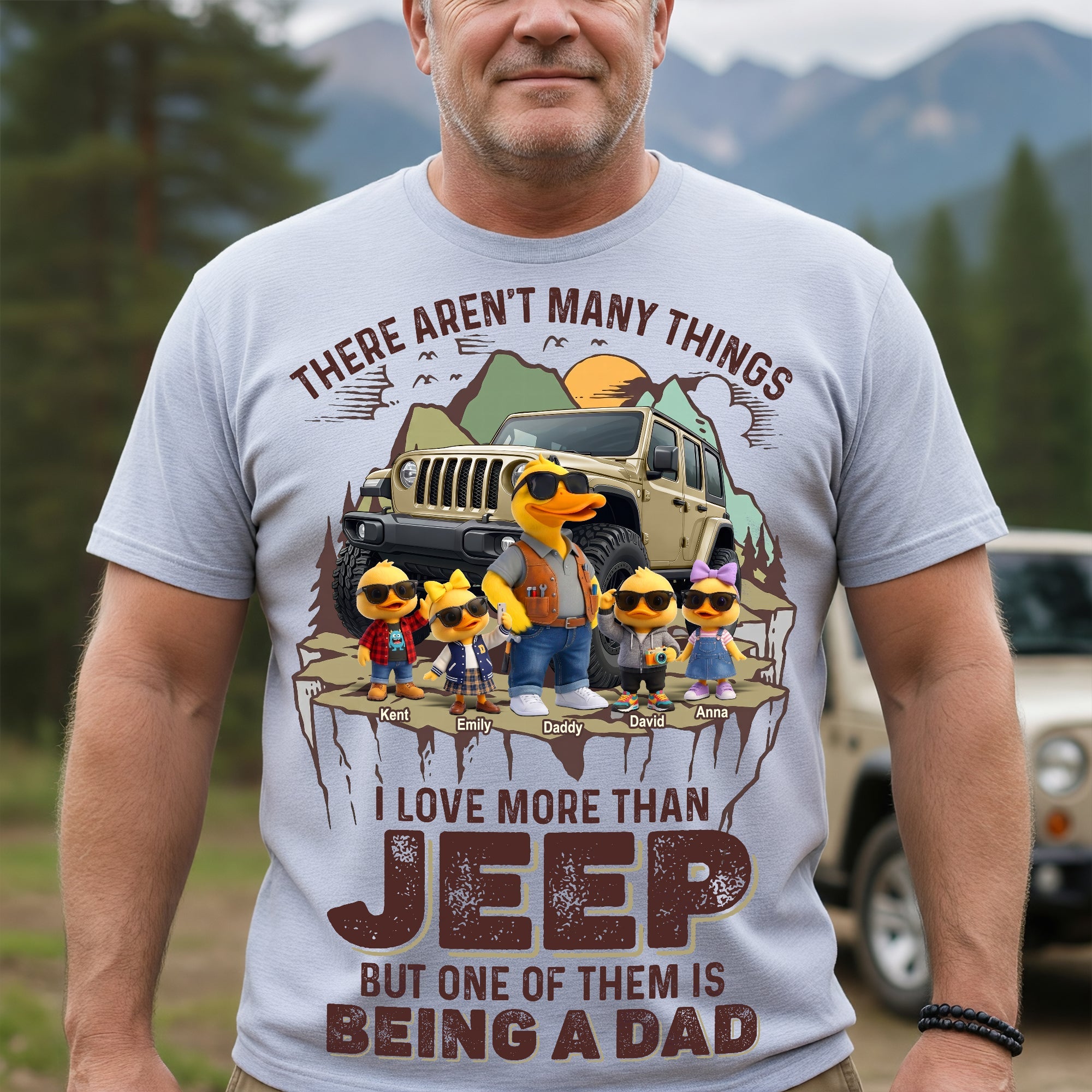 “There Aren’t Many Things I Love More Than Jeep” - Off-road Car Lover Dad Shirt - Personalized Gift for Dads and Grandpas Shirts PopCulturePrints