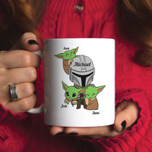 Load image into Gallery viewer, Personalized Yoda Best Husband Mug - Custom Names Coffee Mug PopCulturePrints
