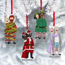 Load image into Gallery viewer, Custom Cartoon Family Acrylic Christmas Ornament Ornament PopCulturePrints

