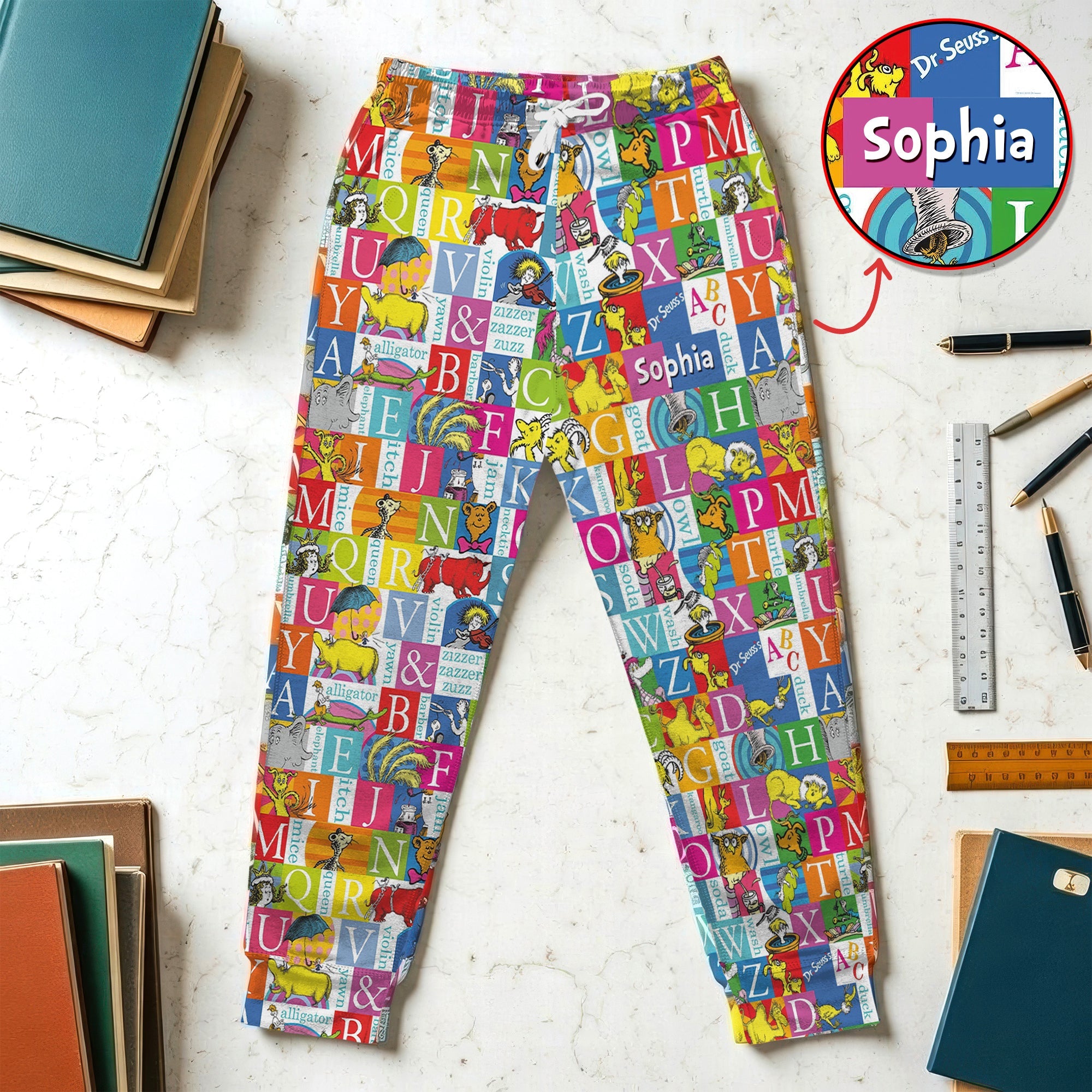 “Read to Your Heart's Desire” - Unique Personalized Sweatpants for Book Lovers Shorts and Pants PopCulturePrints
