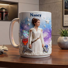 Load image into Gallery viewer, “Embrace the Cosmic Vibes” - Cosmic Coffee Mug - Personalized Gift for Star Wars Lovers Coffee Mug PopCulturePrints
