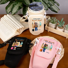 Load image into Gallery viewer, Travel Is My Therapy - Personalized Bottle Carrier Bag for Every Adventure Lover Bottle Carrier Bag PopCulturePrints
