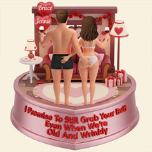 Load image into Gallery viewer, I Promise To Still Grab Your Butt – Personalized Love Promise Light Box Gift for Couples Light Box PopCulturePrints

