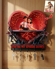 Load image into Gallery viewer, You're My Upside Down - Horror World Couple Acrylic Key Hanger | Customized Gift for Couples Key Hanger PopCulturePrints
