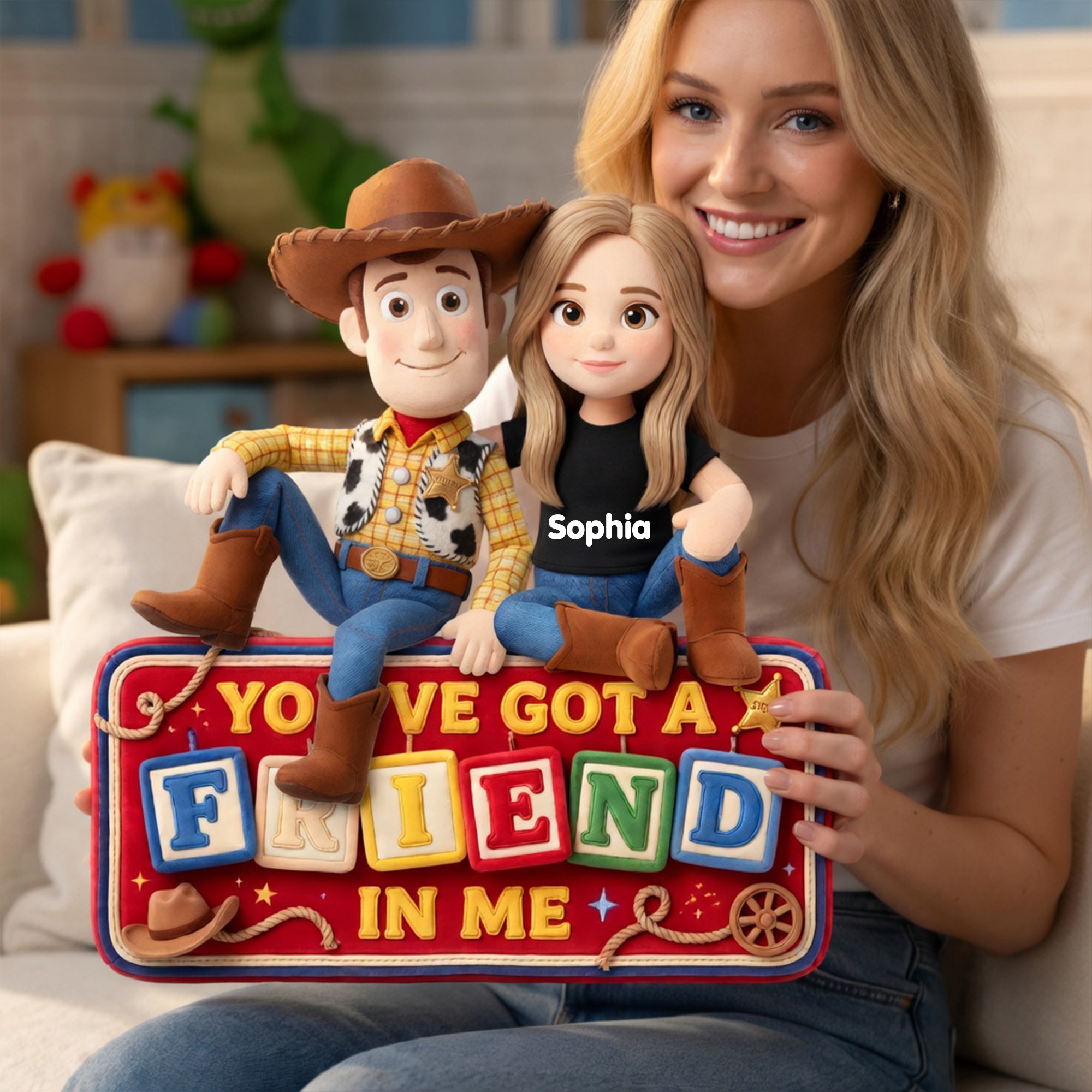 You've Got a Friend In Me Pillow - Custom Personalized Gift for Friends Pillow PopCulturePrints