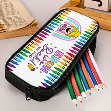 Load image into Gallery viewer, Personalized &#39;BRUH We Back!&#39; Colorful Crayon Pencil Case
