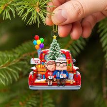 Load image into Gallery viewer, &quot;Celebrate Love This Christmas&quot; - Personalized Christmas Ornament for Couples - A Perfect Gift for Spouses and Partners Ornament PopCulturePrints
