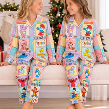Load image into Gallery viewer, Bring Back Childhood Memories - Lovely Nostalgic Cartoon Characters Pajama Set - Personalized Gift for Kids and Adults Pajama Set PopCulturePrints
