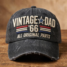 Load image into Gallery viewer, “Vintage Dad '66 - All Original Parts” - Personalized Classic Cap for Dads and Grandpas Caps PopCulturePrints
